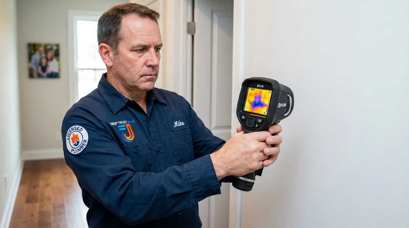 Thermal imaging leak detection by Johns Plumbing LLC in Chichester